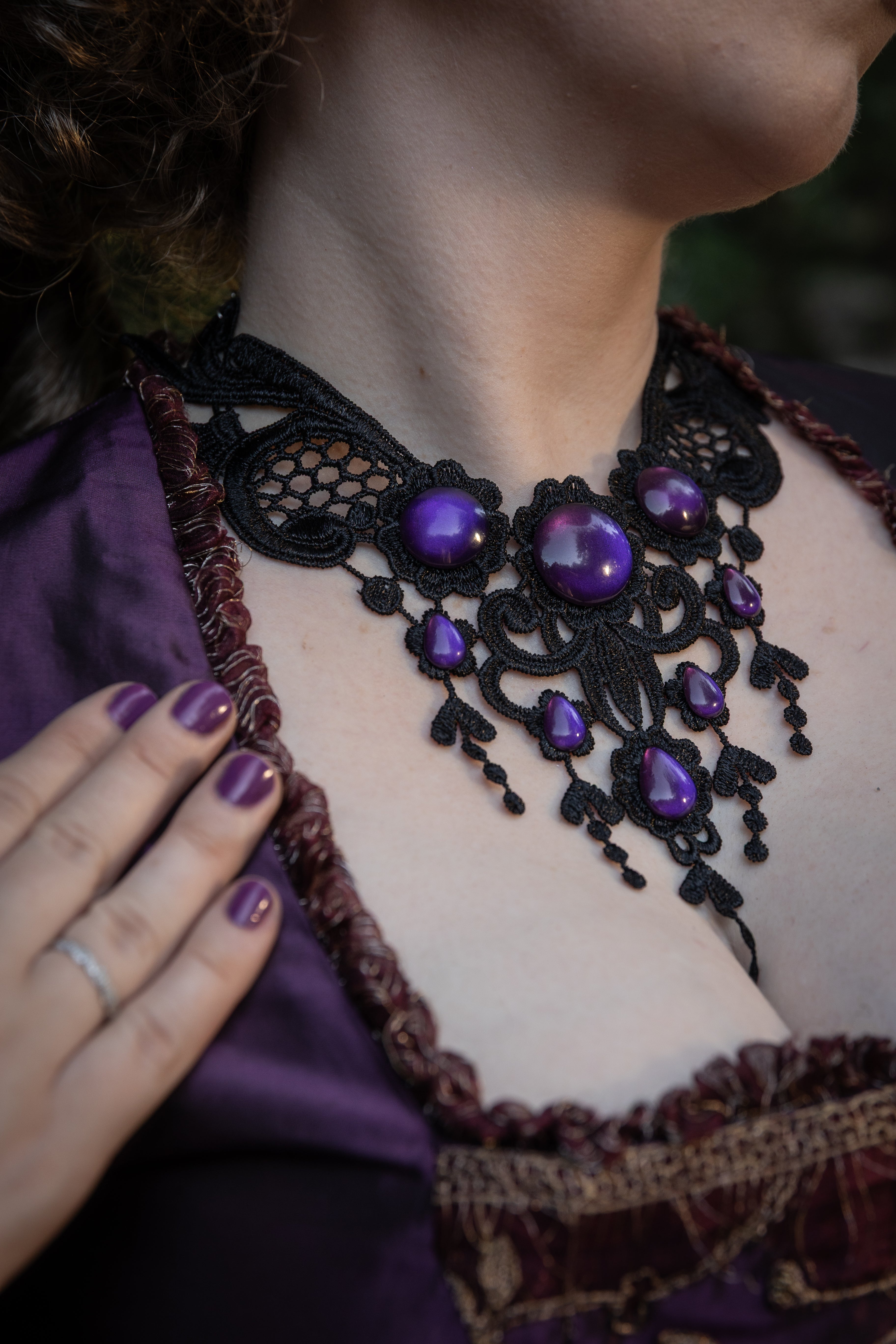 Collier schwarz Libelle