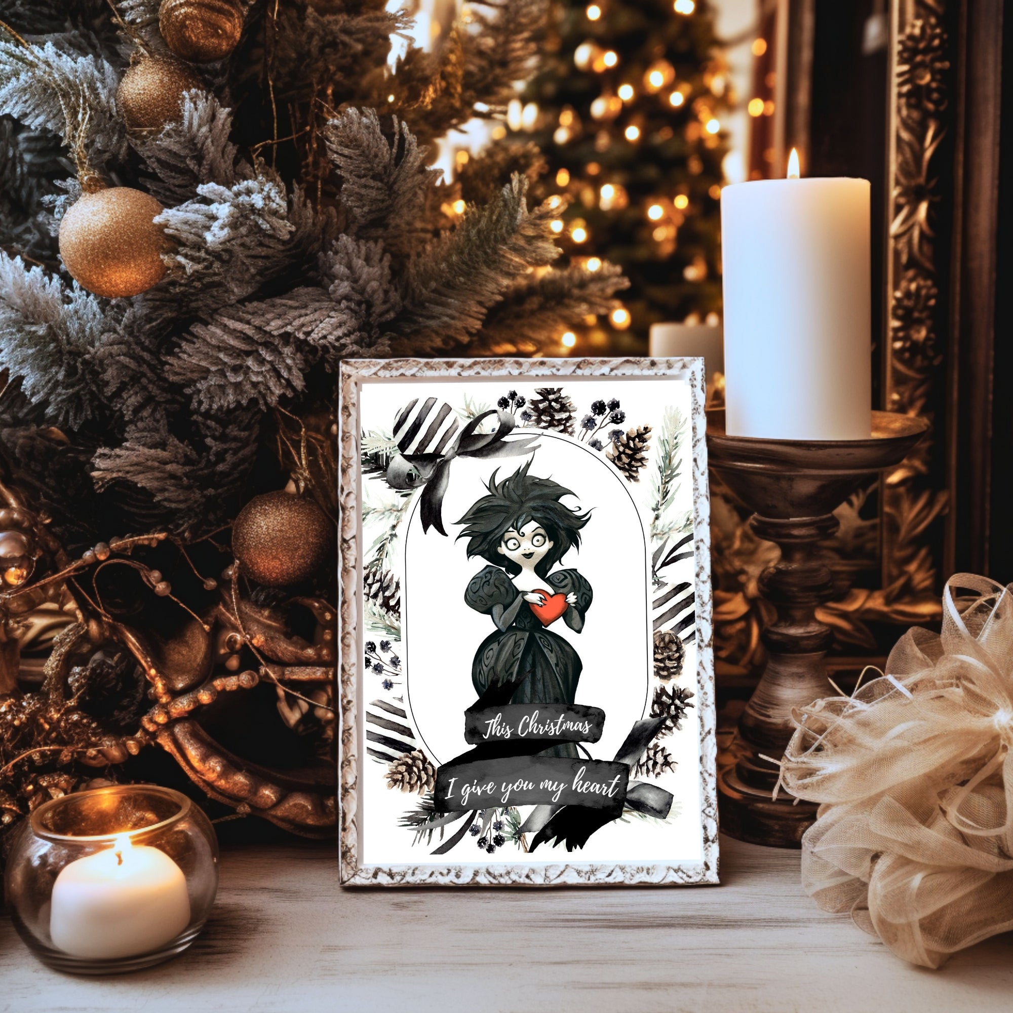 This Christmas I give you my Heart Postkarte
