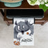 Happy Spooktober Postkarte mit Fledermaus