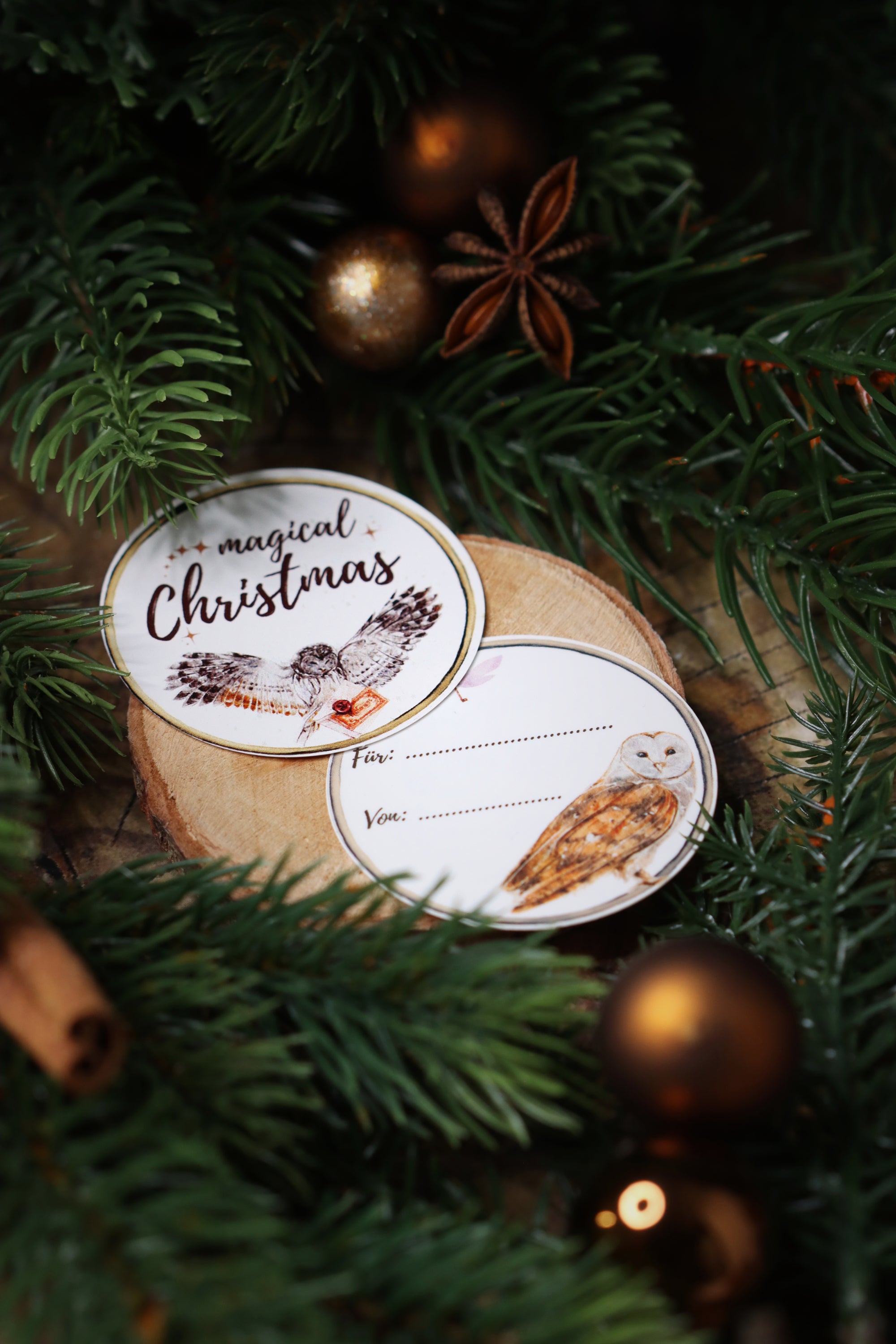 4 Geschenkaufkleber