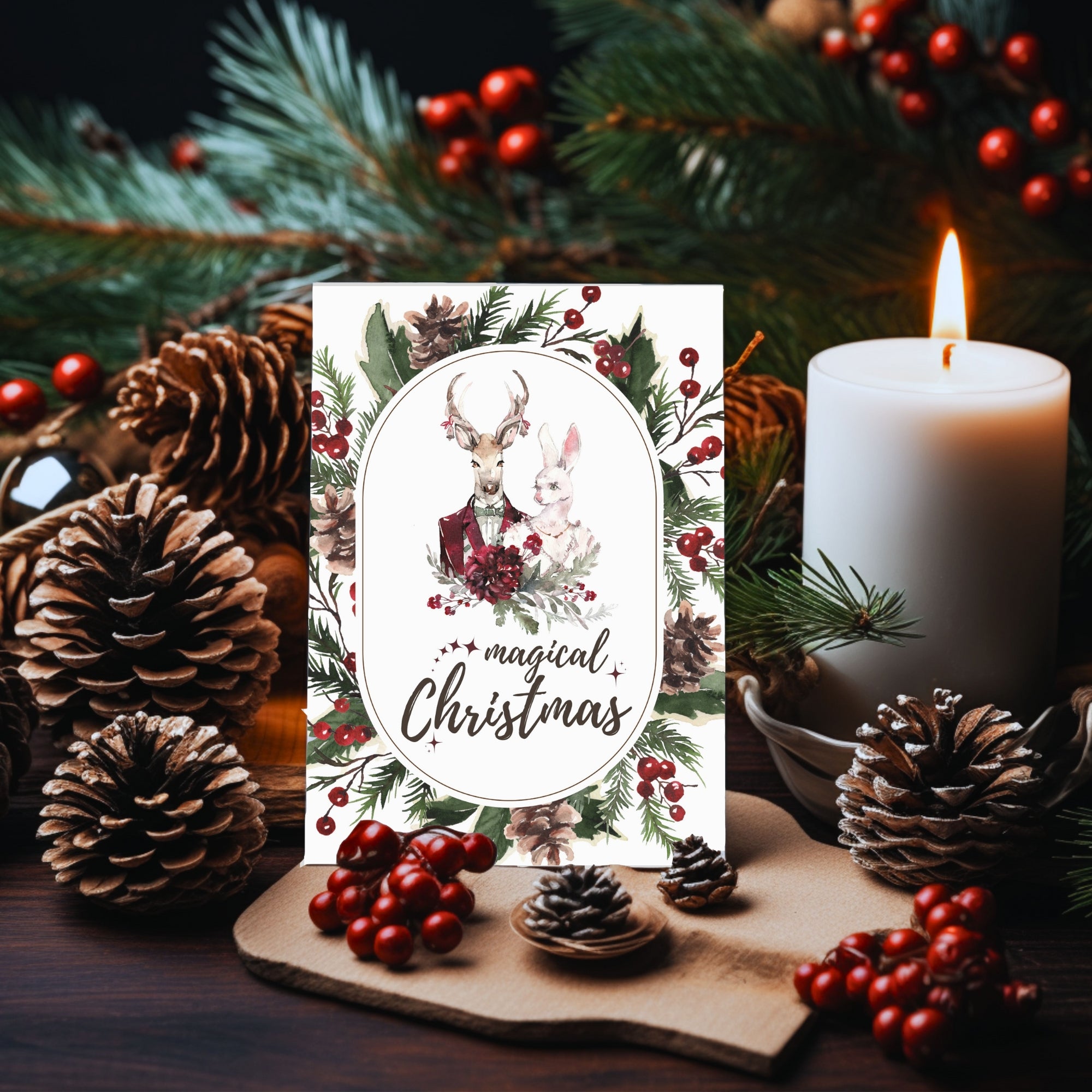 Magical Christmas Postkarte