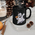 Halloween Tasse Spooktober – Schwarze Geist Tasse für Gothics, Halloween Fans & deinen Halloween Adventskalender
