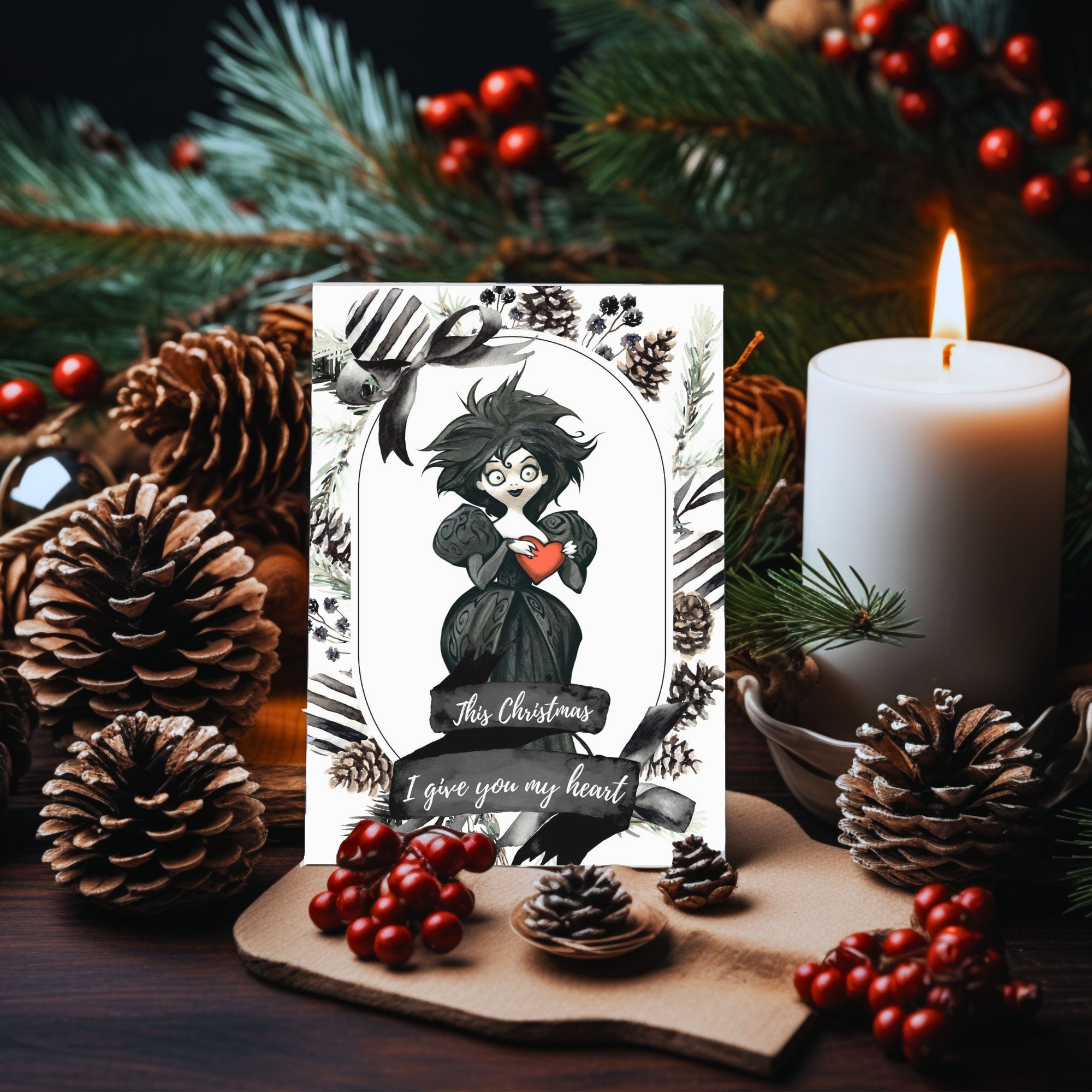 This Christmas I give you my Heart Postkarte