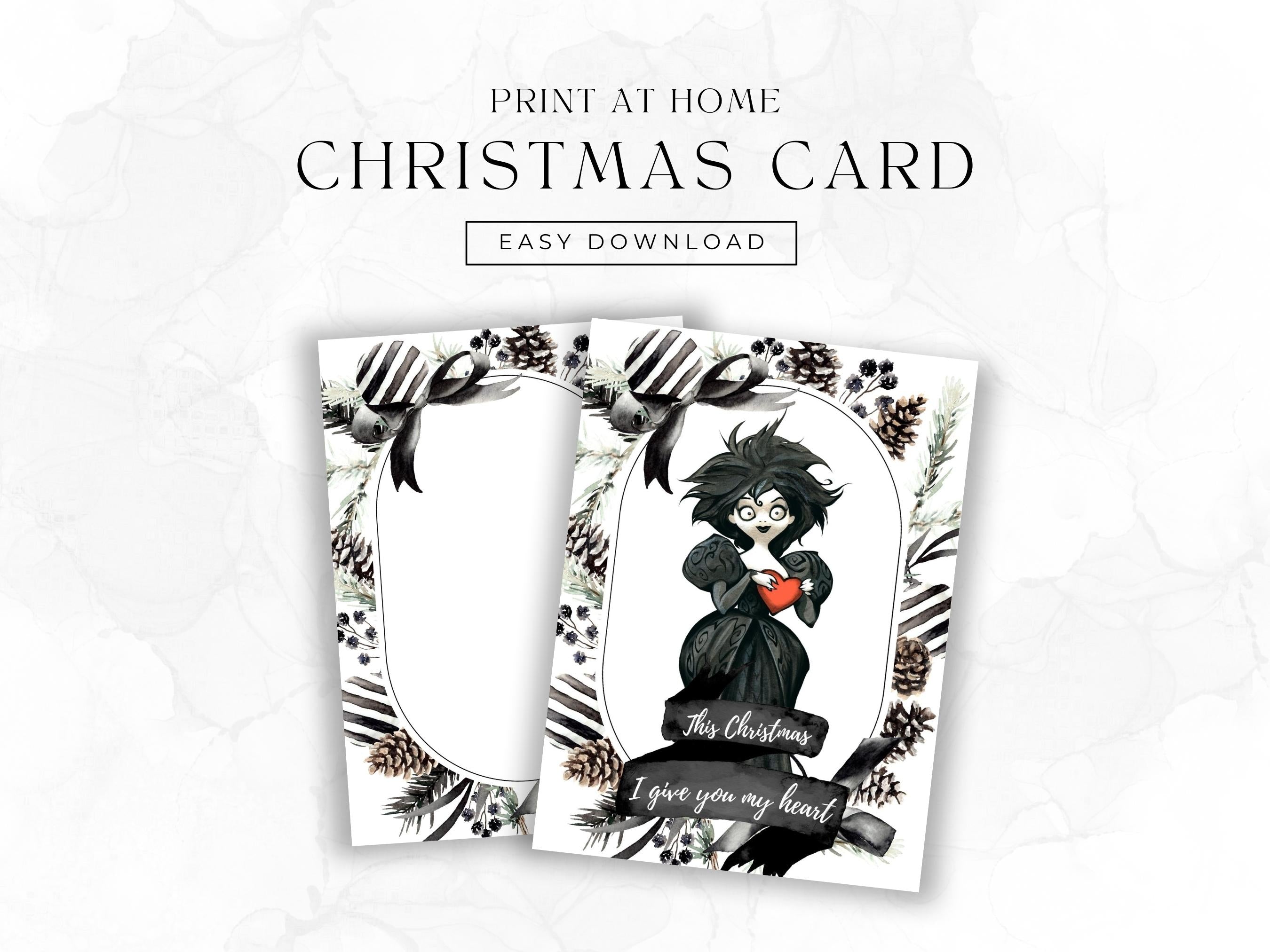 This Christmas I give you my Heart Postkarte