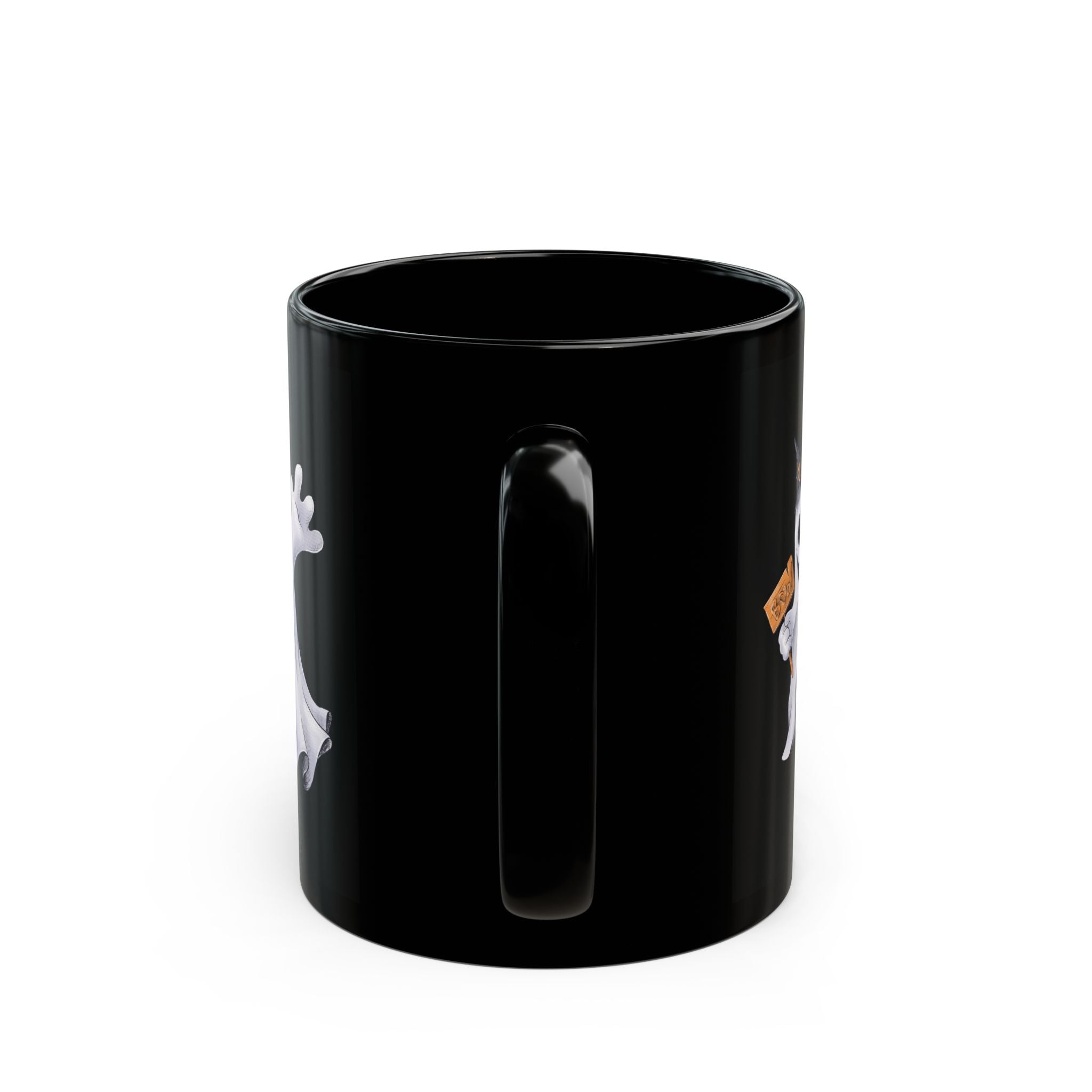 Halloween Tasse Spooktober – Schwarze Geist Tasse für Gothics, Halloween Fans & deinen Halloween Adventskalender