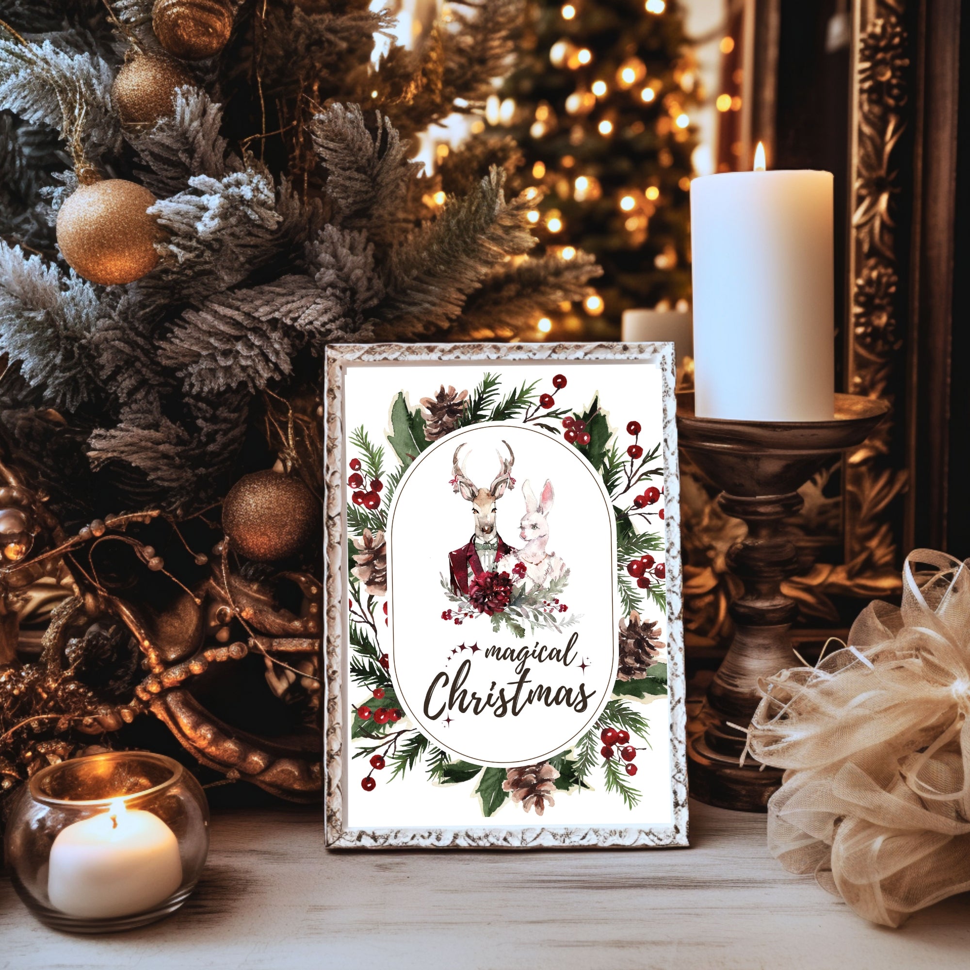 Magical Christmas Postkarte