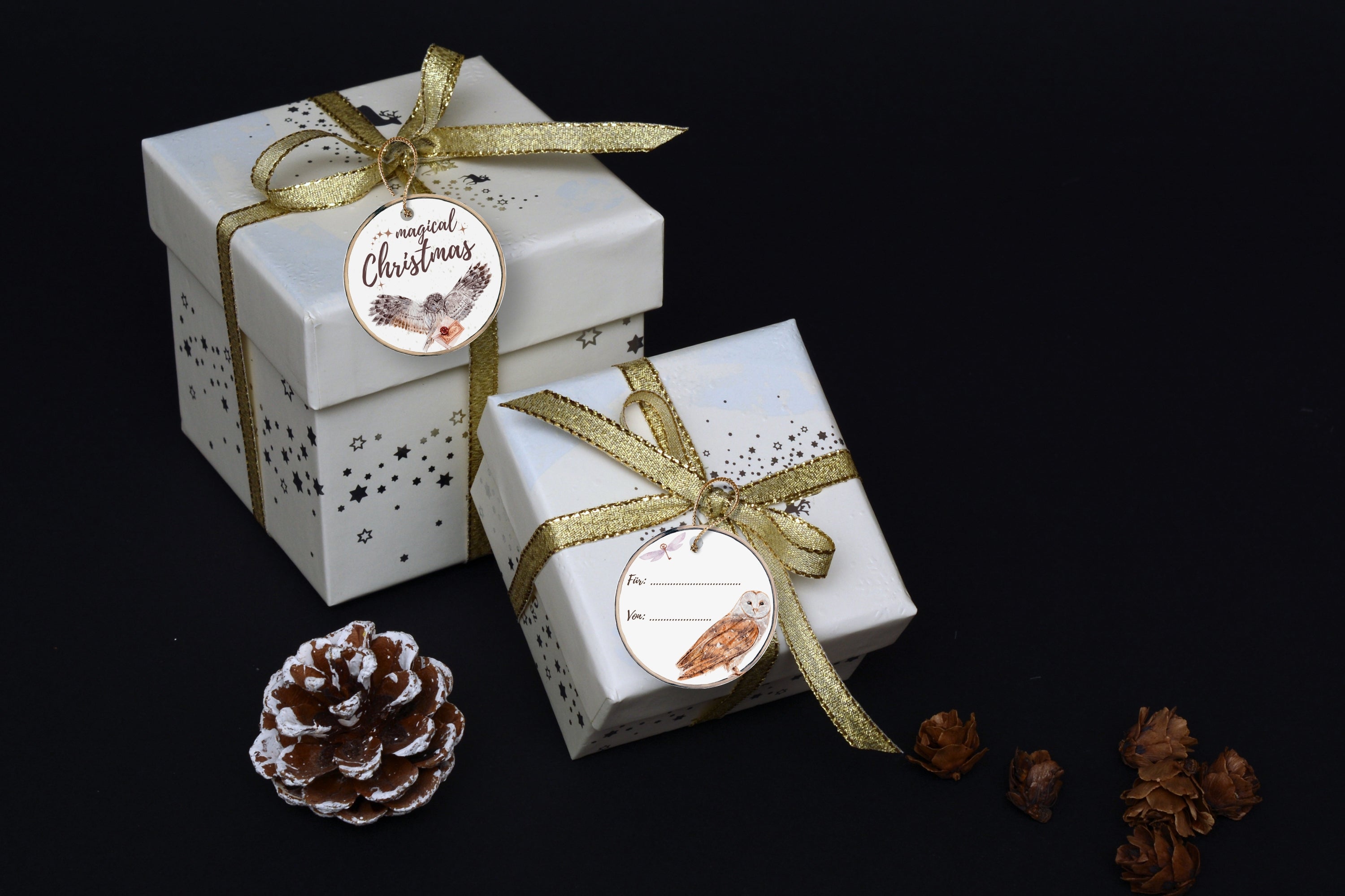 4 Geschenkaufkleber