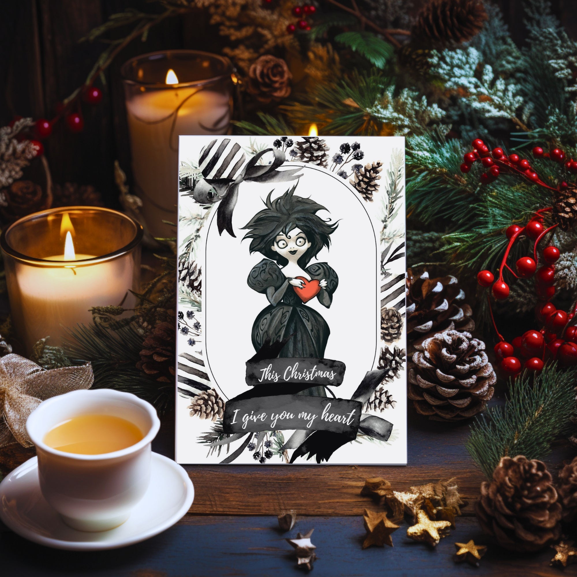This Christmas I give you my Heart Postkarte