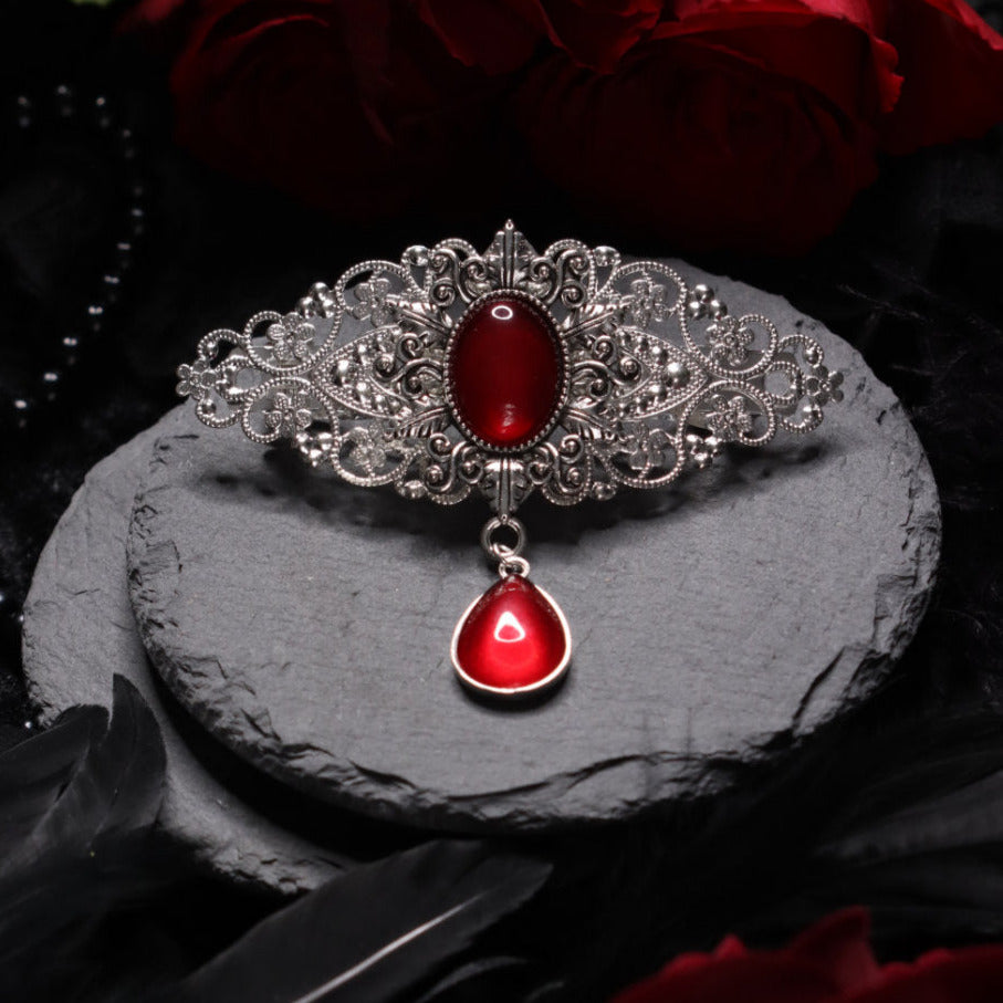 Haarspange Victorian silber