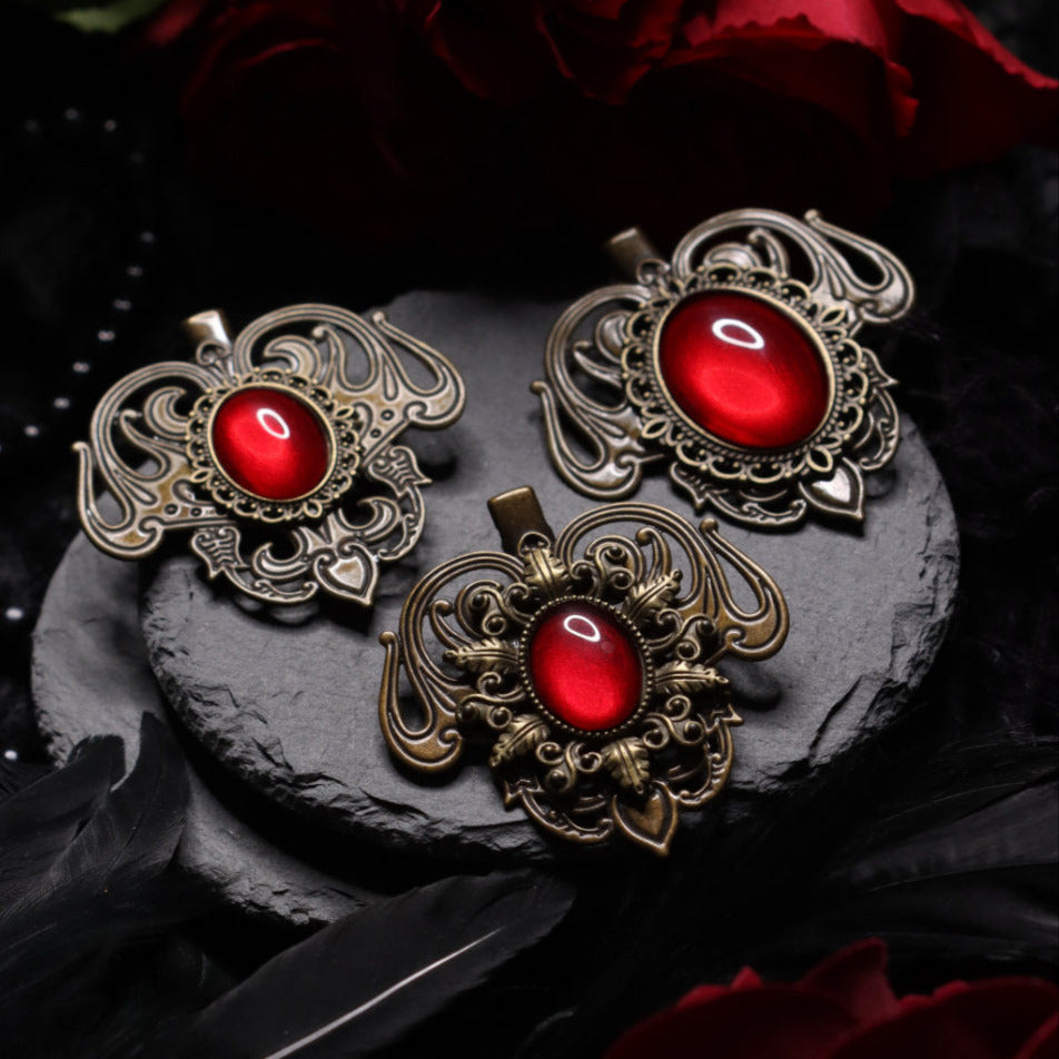 Haarclip Jugendstil bronze