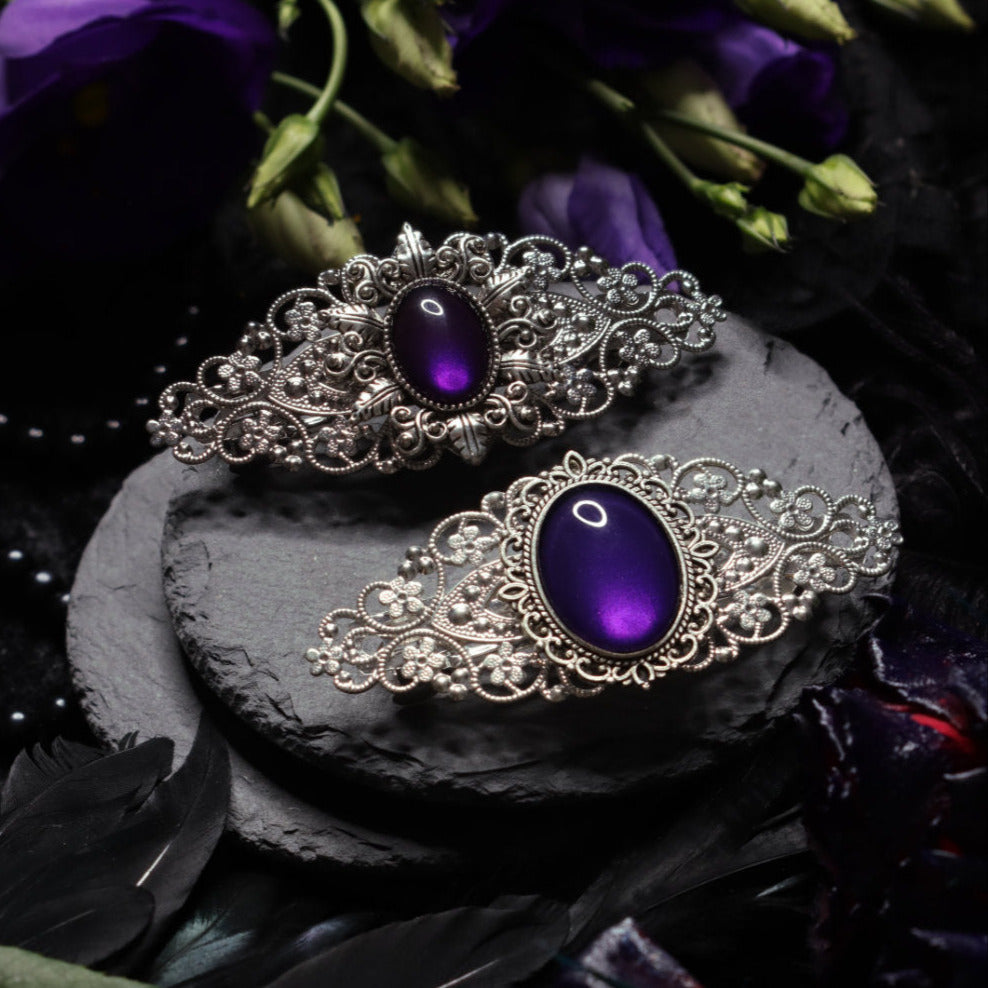 Haarspange Victorian silber