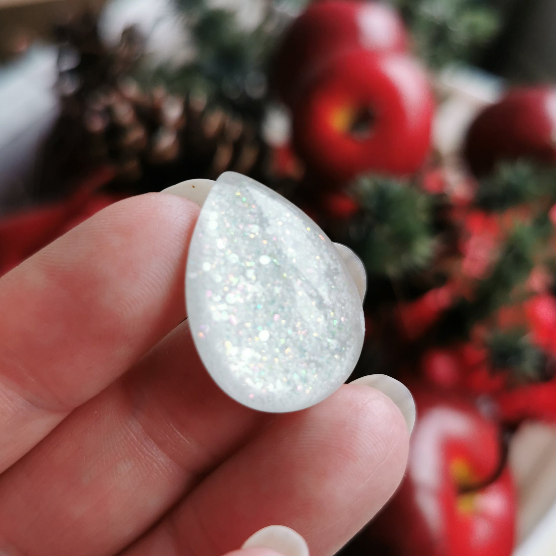 Sonderfarbe Schnee Glitzer - ausgewählte Schmuckstücke