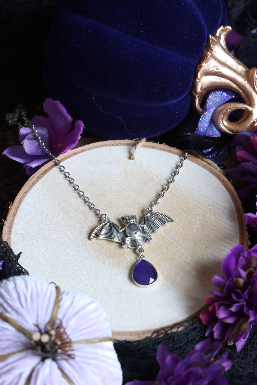Fledermaus Anhänger silber