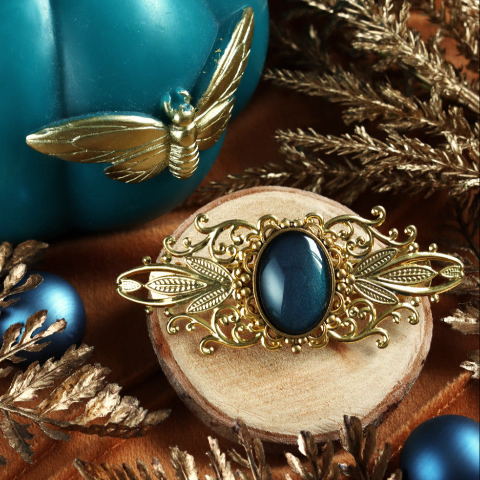 Haarspange Jugendstil gold