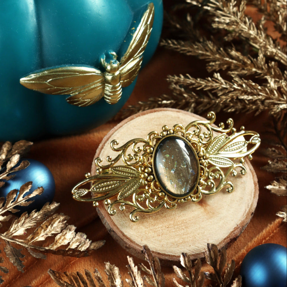 Haarspange Jugendstil gold