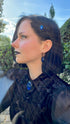Fledermaus Schmuck aus Spitze mit Farbstein