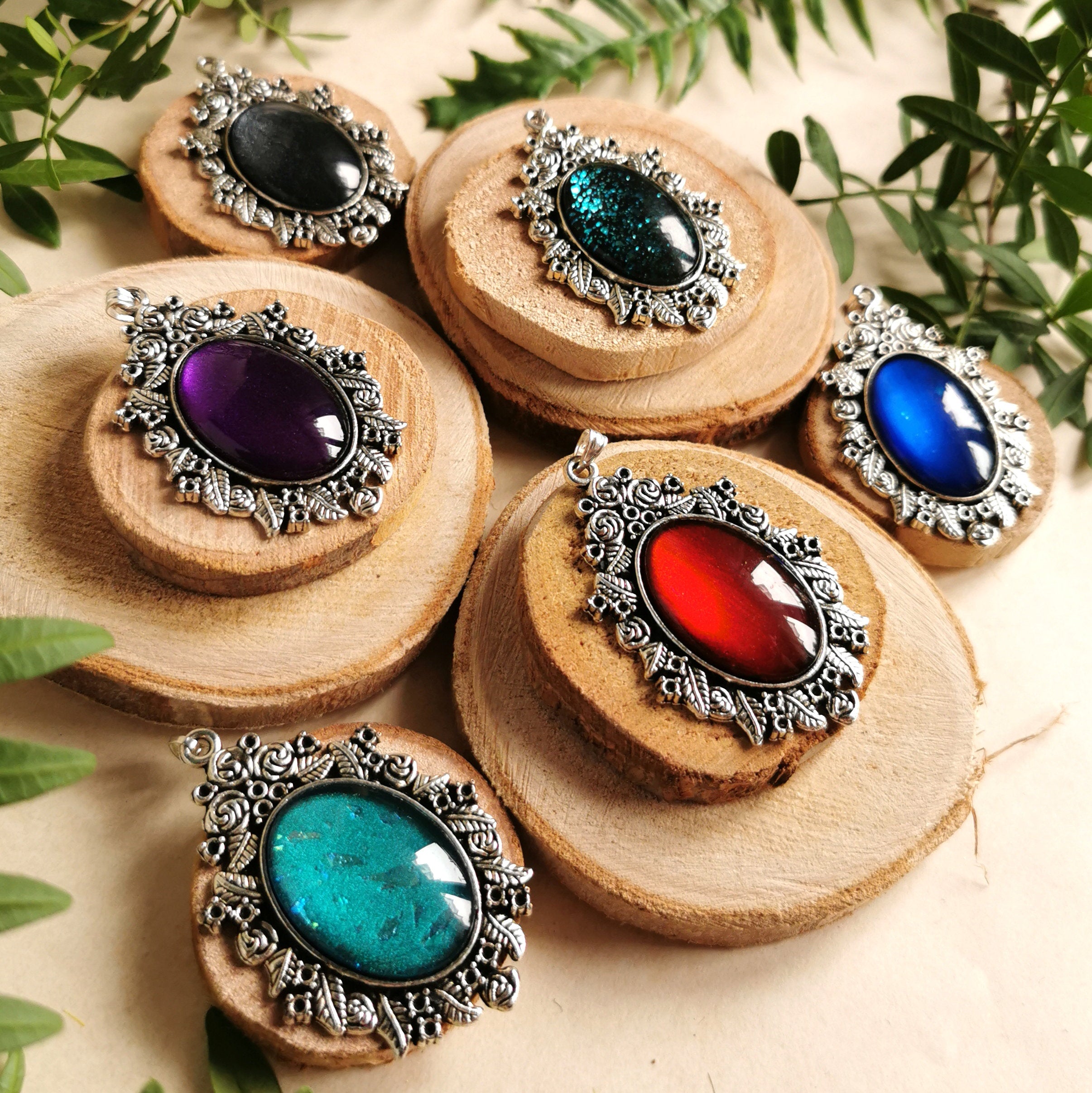 Steampunk Schmuck Set in Wunschfarbe, Rosen Kette & Ohrringe hängend, Vintage Schmuck im Dark Academia Style, Mittelalter Schmuck bronze -Jewelry Sets- BloodyBrilliants