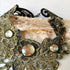 Steampunk Collier bronze aus Spitze mit farbigen Glassteinen für Cosplay als Steampunk Choker oder für Hexen Geburtstag -Chokers- BloodyBrilliants