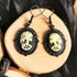Lady Skull Anhänger Ohrringe Schmuckset Schädel Kette für Gothic Outfit oder LARP Cosplay -Pendants- BloodyBrilliants