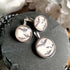 Fledermaus Schmuckset aus Anhänger Ohrringe mit Kette in silber bronze oder schwarz für Gothic Outfit und Vampir Cosplay -Pendants- BloodyBrilliants