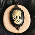 Lady Skull Anhänger Ohrringe Schmuckset Schädel Kette für Gothic Outfit oder LARP Cosplay -Pendants- BloodyBrilliants