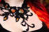 Gothic Choker – Asymmetrisches Collier schwarz mit Glassteinen, als Gothic Schmuck für Cosplay, Festival Outfit & Halloween Adventskalender -Chokers- BloodyBrilliants