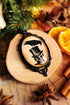 Schädel Zylinder Rabe Anhänger und Ohrringe in schwarz als Vintage Kette für Gothic Outfit und als Cosplay Schmuck -Pendants- BloodyBrilliants