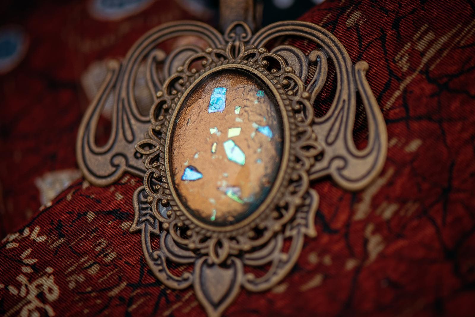 Haarclip silber Jugendstil, Haarschmuck und Brosche als Cosplay Schmuck und Geburtstagsgeschenk -Hair Jewelry- BloodyBrilliants