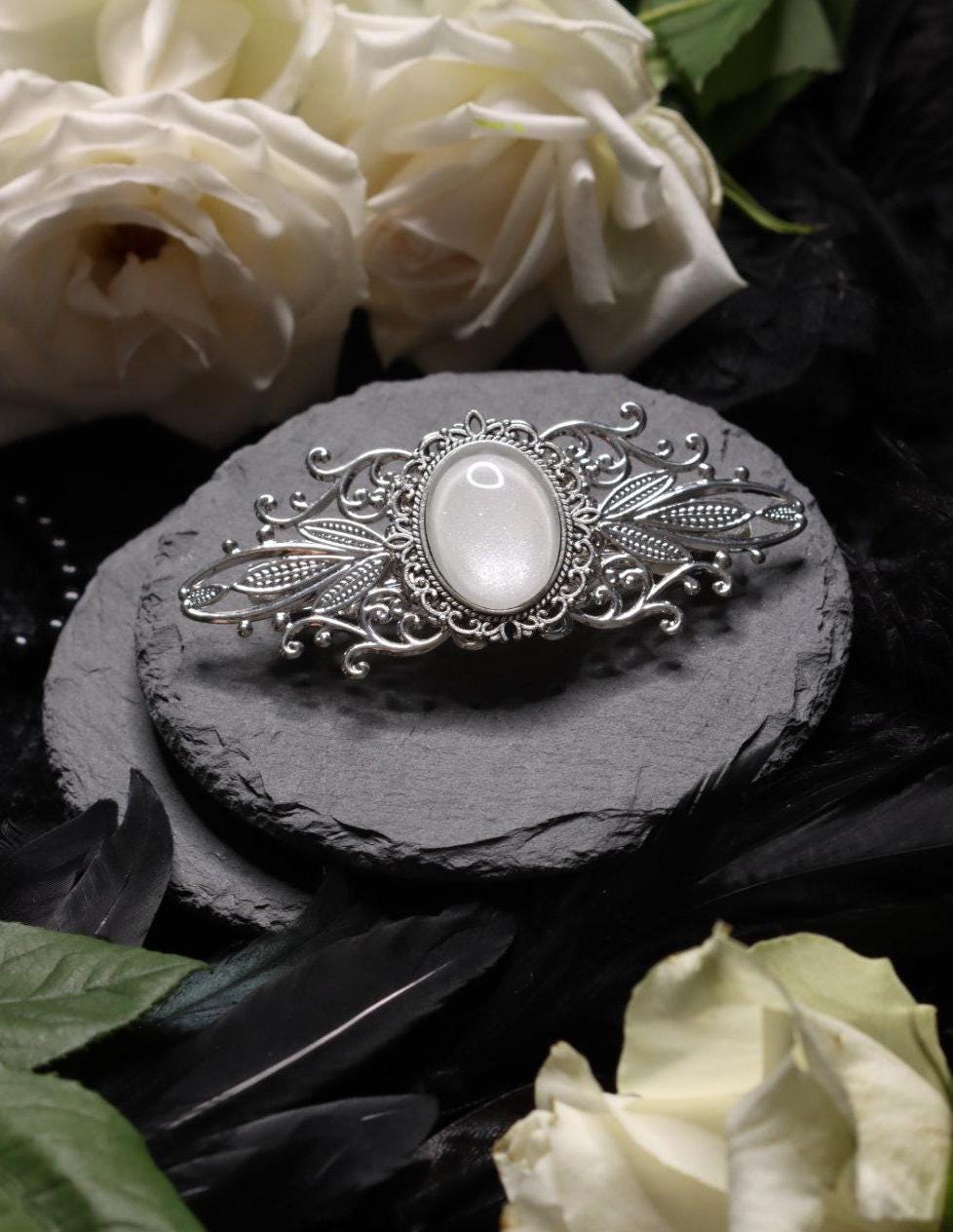 Haarspange bronze Jugendstil Haarschmuck und Haarclip als Cosplay Accessoire und Steampunk Geburtstagsgeschenk -Hair Jewelry- BloodyBrilliants