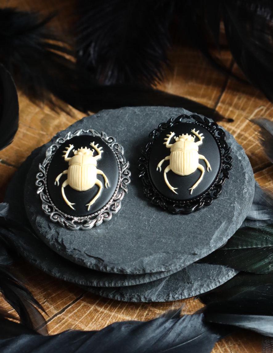 Skarabäus Brosche im Ägypten Stil als Cosplay Schmuck und LARP Accessoire für Kostüm und Convention -Brooches- BloodyBrilliants