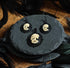 Lady Skull Anhänger Ohrringe Schmuckset Schädel Kette für Gothic Outfit oder LARP Cosplay -Pendants- BloodyBrilliants