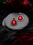 Tropfen Anhänger verziert in Silber und Bronze mit Wunschfarbe als Steampunk Schmuck und Vintage Geschenk für Abschlussball -Pendants- BloodyBrilliants