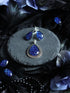 Tropfen Anhänger verziert in Silber und Bronze mit Wunschfarbe als Steampunk Schmuck und Vintage Geschenk für Abschlussball -Pendants- BloodyBrilliants