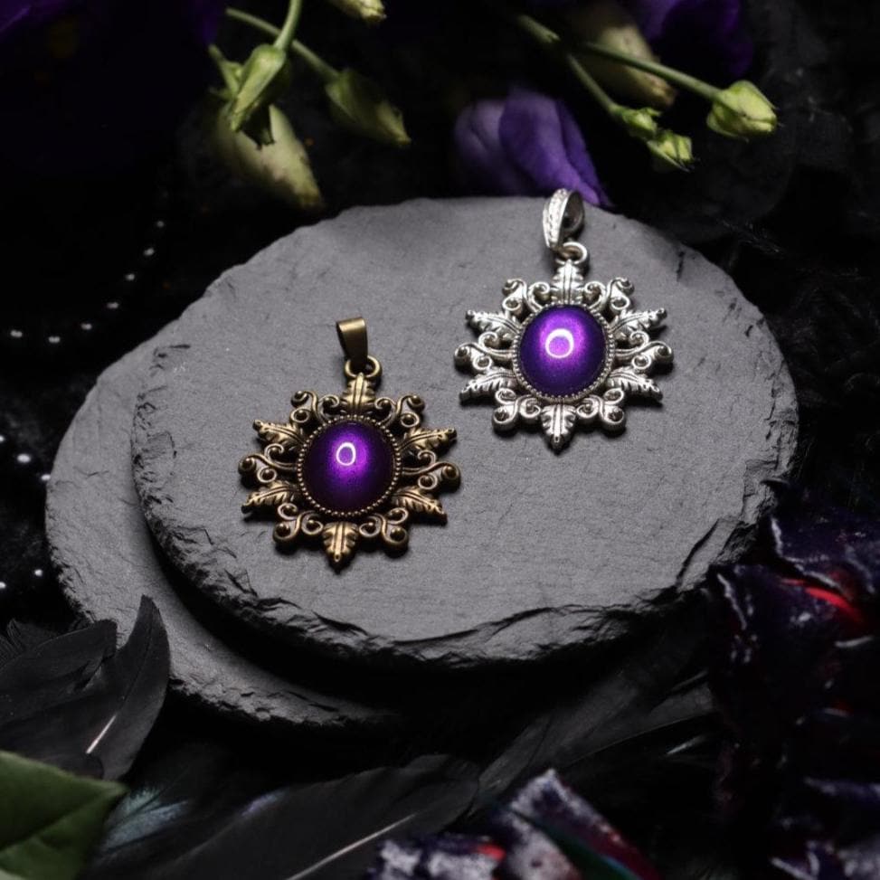 Stern Kette in Wunschfarbe, Vintage Schmuck gold, 20er Jahre Accessoires & Mittelalter Schmuck, Vintage Weihnachten, bronze Kette mit Stern -Pendants- BloodyBrilliants