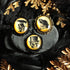 Schädel Zylinder Rabe Anhänger und Ohrringe in schwarz als Vintage Kette für Gothic Outfit und als Cosplay Schmuck -Pendants- BloodyBrilliants