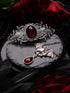 Fledermaus Schmuck Set in Wunschfarbe, Fledermaus Kettenanhänger und silberne Haarspange, Gothic Schmuck & Halloween Kette für Vampir Kostüm -Jewelry Sets- BloodyBrilliants