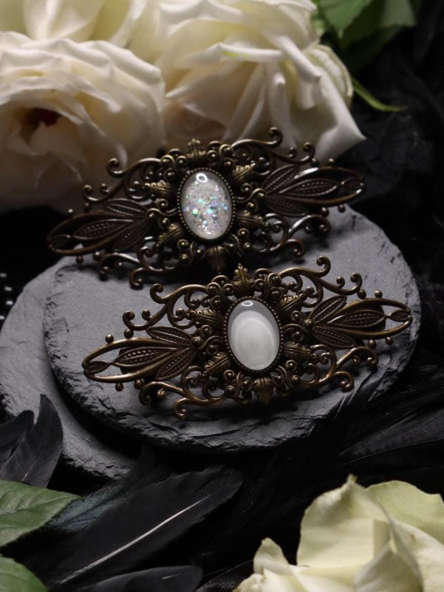 Stern Kette & Stern Haarspange bronze in Wunschfarbe für Steampunk Outfit und als Vintage Schmuck gold für Mittelalter Weihnachten -Jewelry Sets- BloodyBrilliants