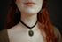 Choker schwarz in Wunschfarbe, Vintage Schmuck mit Anhänger im Dark Academia Style, Mittelalter Schmuck für Fantasy Ball, Choker gold -Chokers- BloodyBrilliants