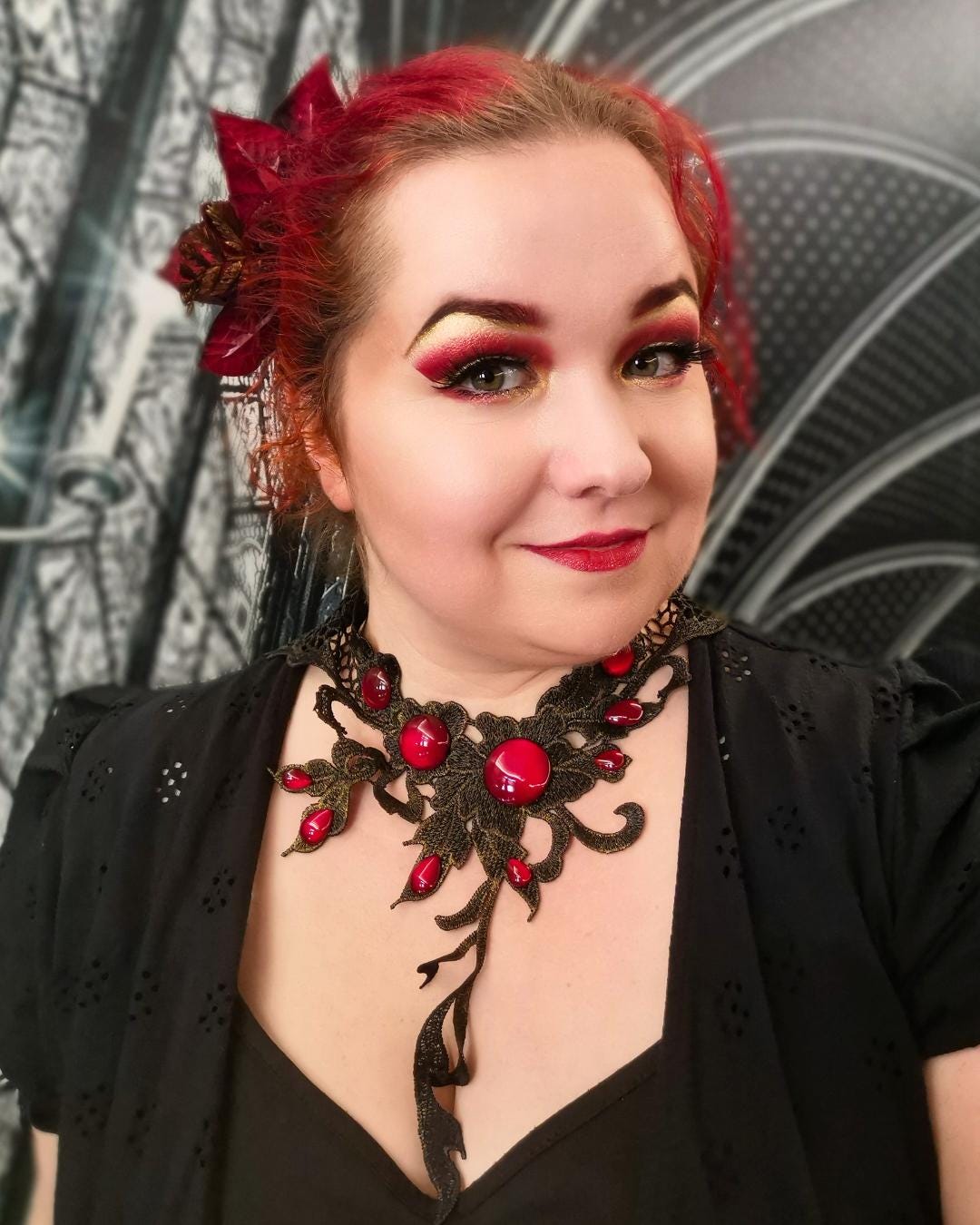 Collier Blumenranke bronze -Chokers- BloodyBrilliants