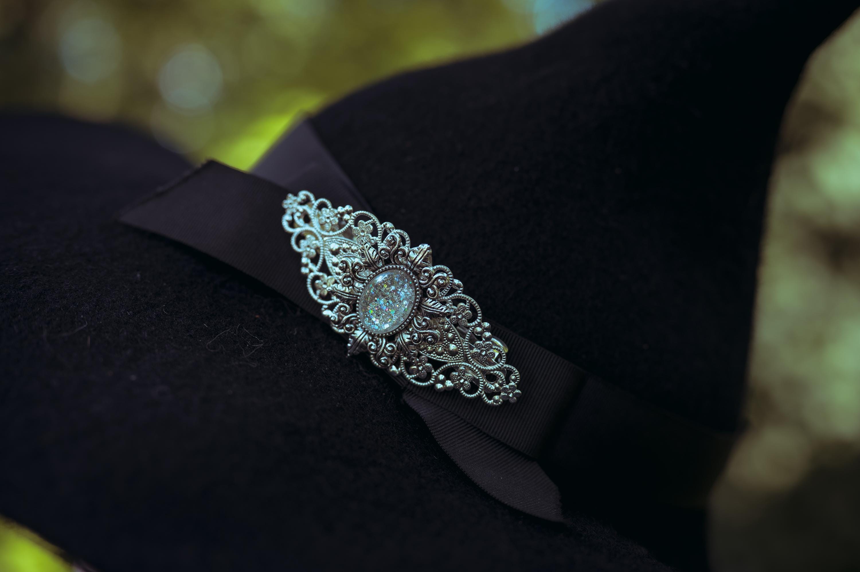 Haarspange bronze viktorianisch Haarschmuck und Haarclip für Steampunk und als Vintage Geburtstagsgeschenk, Stern Haarspange -Hair Jewelry- BloodyBrilliants