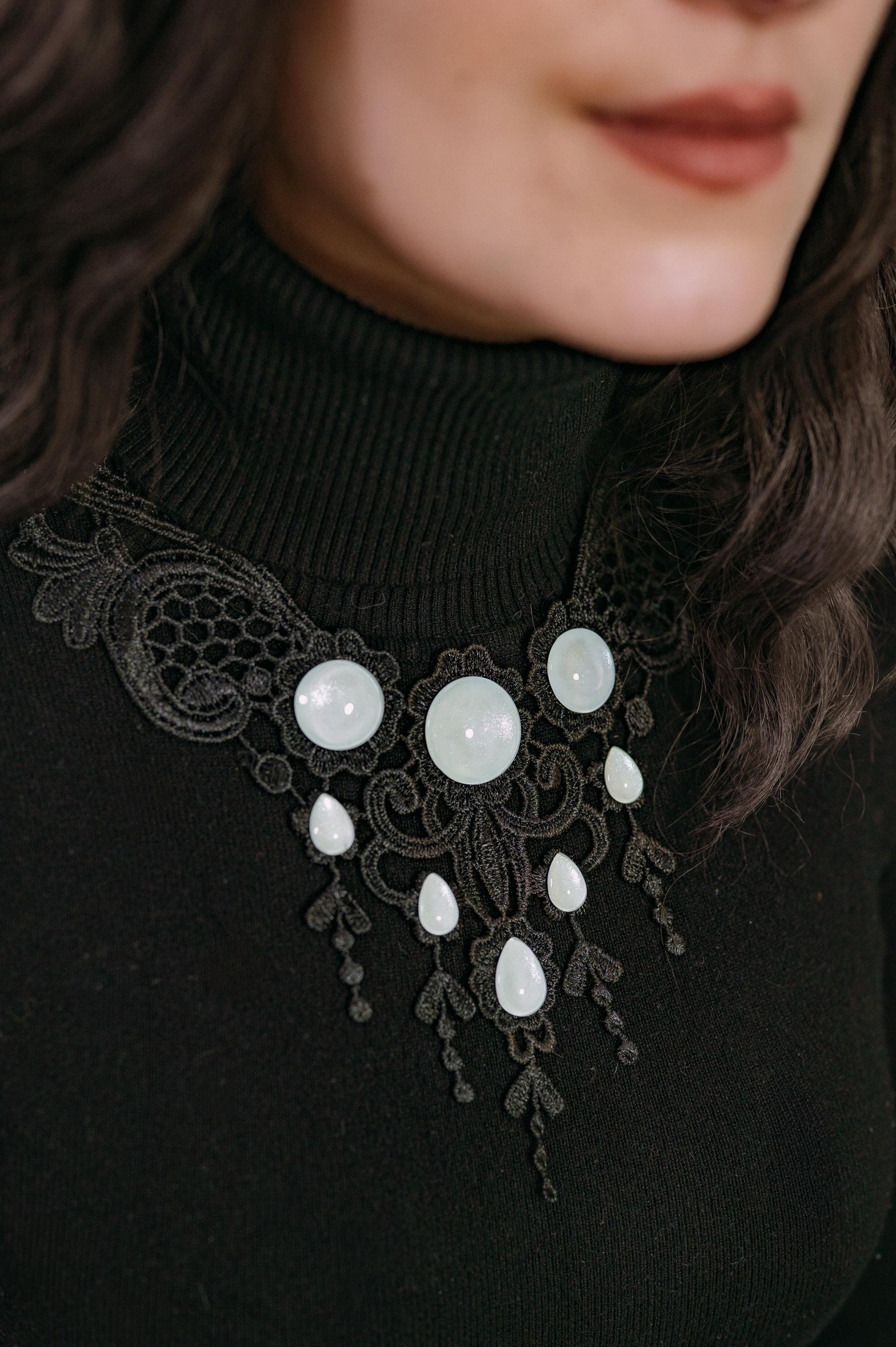 Collier Libelle schwarz -Chokers- BloodyBrilliants