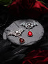Fledermaus Schmuck Set in Wunschfarbe, Fledermaus Kettenanhänger und Tropfen Ohrringe, Gothic Schmuck und Halloween Kette für Vampir Kostüm -Jewelry Sets- BloodyBrilliants