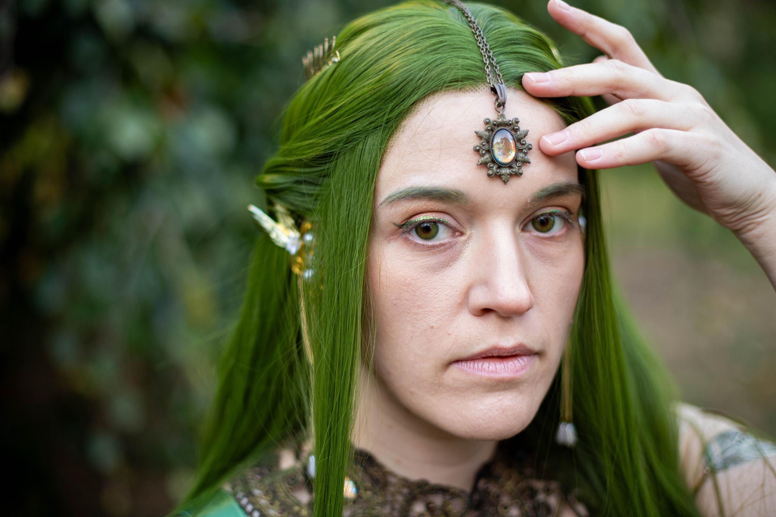 Stern Kette & Stern Haarspange bronze in Wunschfarbe für Steampunk Outfit und als Vintage Schmuck gold für Mittelalter Weihnachten -Jewelry Sets- BloodyBrilliants