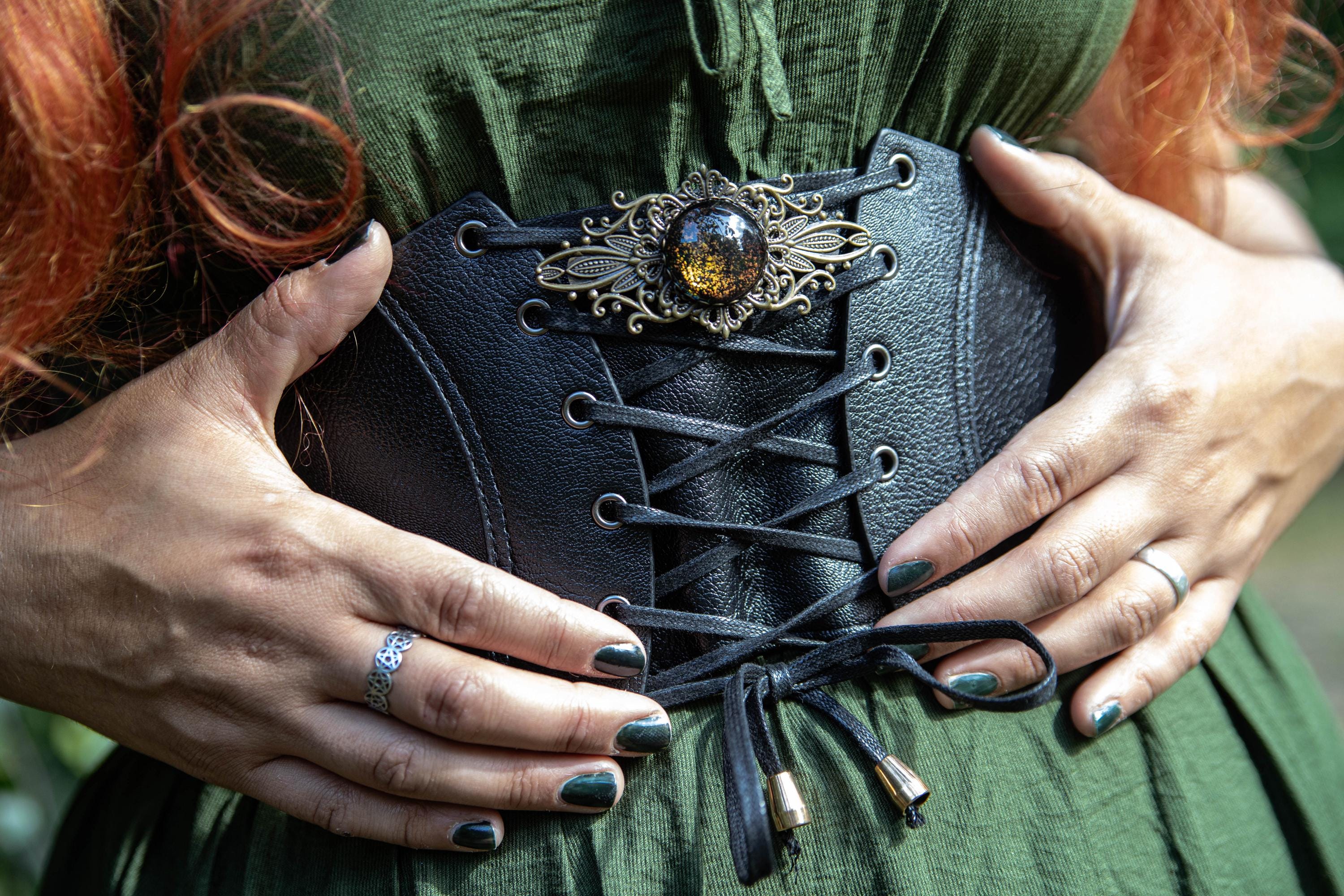 Haarspange bronze Jugendstil rund Haarschmuck und Haarclip als Cosplay Accessoire und Steampunk Geburtstagsgeschenk, Mittelalter Weihnachten -Hair Jewelry- BloodyBrilliants