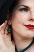 Ohrringe oval mit Farbstein -Dangle & Drop Earrings- BloodyBrilliants