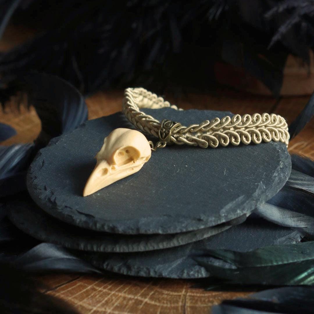 Choker mit Katzenschädel Anhänger -Chokers- BloodyBrilliants