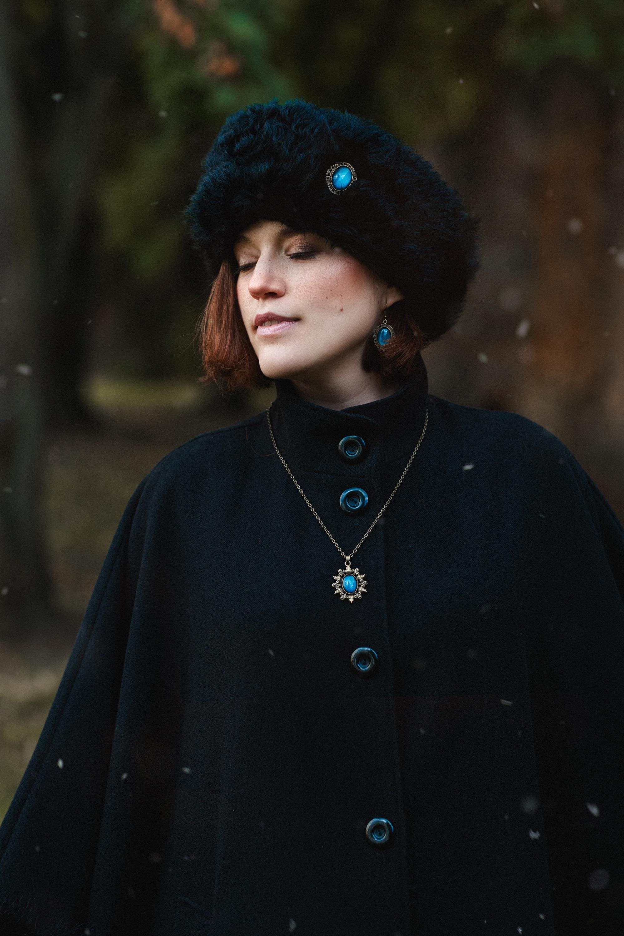 Stern Kette in Wunschfarbe, Vintage Schmuck gold, 20er Jahre Accessoires & Mittelalter Schmuck, Vintage Weihnachten, bronze Kette mit Stern -Pendants- BloodyBrilliants