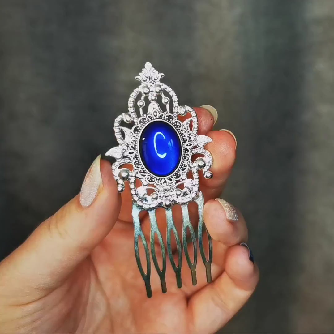 Haarkamm silber Victorian und bronze Jugendstil, Haarschmuck für Cosplay Frisur und Hochzeit Accessoire