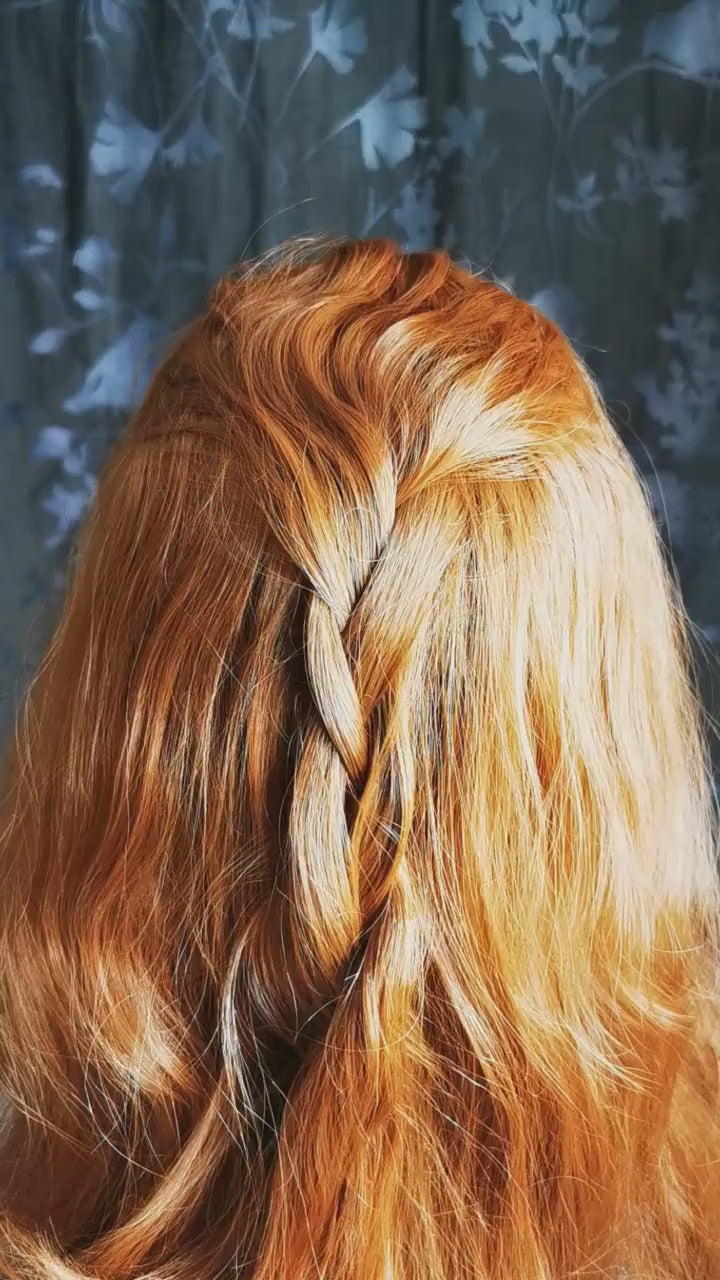 Steampunk Haarschmuckset bronze aus Victorian Haarspange und zwei Haarclips in Wunschfarbe für Steampunkoutfit oder als Vintage Schmuck