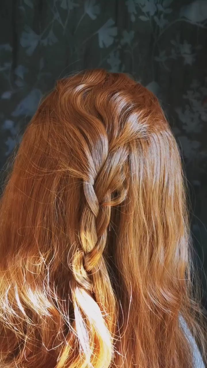 Haarspange bronze Jugendstil rund Haarschmuck und Haarclip als Cosplay Accessoire und Steampunk Geburtstagsgeschenk, Mittelalter Weihnachten